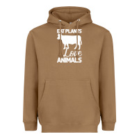 Toasted Coconut Eat Plants Love Animals Heavyweight Hoodie - Bettercallsaul