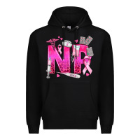 Black breast cancer np nurse practitioner Premium Hoodie - texasbilliewilder