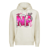 Oatmeal Heather breast cancer np nurse practitioner Premium Hoodie - texasbilliewilder