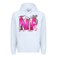 White breast cancer np nurse practitioner Premium Hoodie - texasbilliewilder