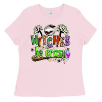 Bubblegum Pink witches be crazy Ladies Tee - Zillion Design Studio