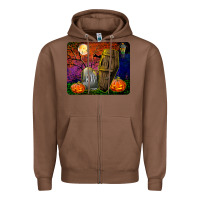 Chestnut headstone and coffin mousepad Zipper Hoodie - BundleAndBundleShop