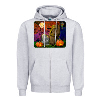 Heather Grey headstone and coffin mousepad Zipper Hoodie - BundleAndBundleShop