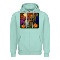 Headstone And Coffin Mousepad Zipper Hoodie | Teevron