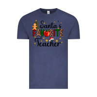 Vintage Denim santa's favorite teacher Vintage Tee - AdoDesignShop