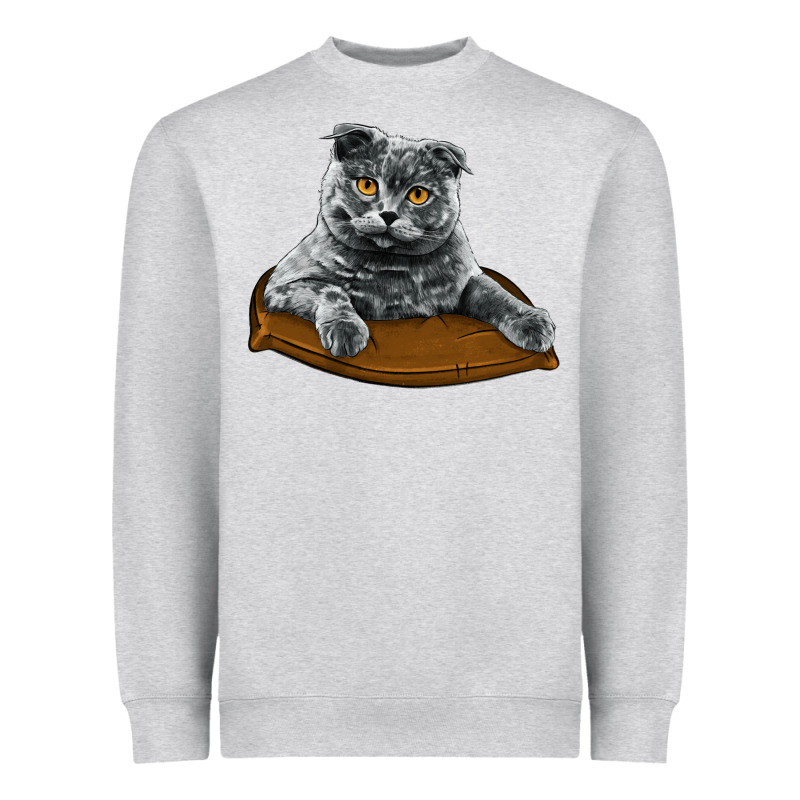 Scottish Fold Heavyweight Sweatshirt by LillyAllenDesigns | Teevron