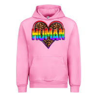 Fuchsia Pink lgbt pride human Urban Hoodie - OliviaCreatesArt