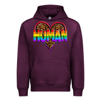 Mauve Wine lgbt pride human Urban Hoodie - OliviaCreatesArt
