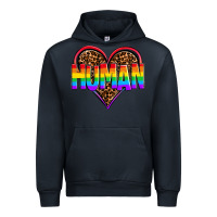 Navy lgbt pride human Urban Hoodie - OliviaCreatesArt