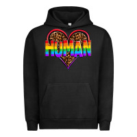 Pigment Black lgbt pride human Urban Hoodie - OliviaCreatesArt