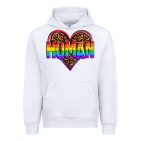 White lgbt pride human Urban Hoodie - OliviaCreatesArt