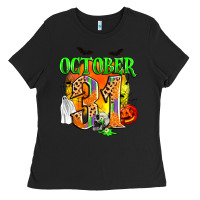 Black october 31 Ladies Tee - Zillion Design Studio