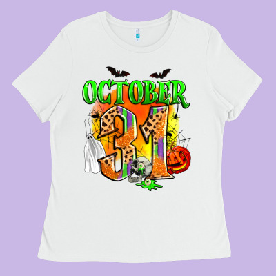 October 31 Ladies Tee Designed By Zillion Design Studio
