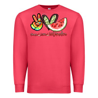 Cardinal Peace love watermelon Premium Sweatshirt - NancyCooperArtShop