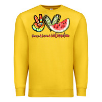 Lemon Peace love watermelon Premium Sweatshirt - NancyCooperArtShop