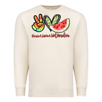 Sandshell Peace love watermelon Premium Sweatshirt - NancyCooperArtShop
