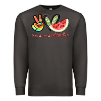 Smoke Peace love watermelon Premium Sweatshirt - NancyCooperArtShop