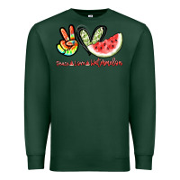 Sports Green Peace love watermelon Premium Sweatshirt - NancyCooperArtShop