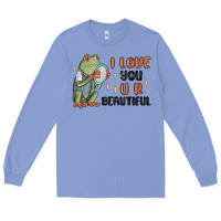 Colony Blue i love you u r beautiful frog Long Sleeve Tee - MaliasSmallBusiness