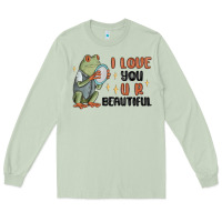 Matcha i love you u r beautiful frog Long Sleeve Tee - MaliasSmallBusiness