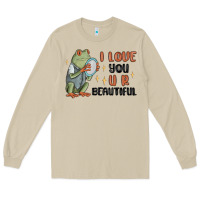 Mushroom i love you u r beautiful frog Long Sleeve Tee - MaliasSmallBusiness