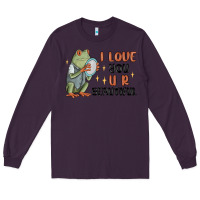 Plum i love you u r beautiful frog Long Sleeve Tee - MaliasSmallBusiness