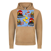 Vintage Camel bulldozer seamles pattern Vintage Hoodie - BundleAndBundleShop