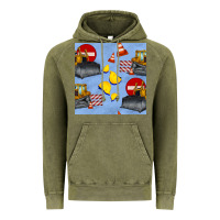 Bulldozer Seamles Pattern Vintage Hoodie | Teevron