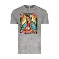 Cloud Rock lady of guadalupe portrait Vintage Tee - BarkalooDesign