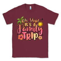 Burgundy oh ship its a family trip summer vacation Classic Tee - MaliasSmallBusiness