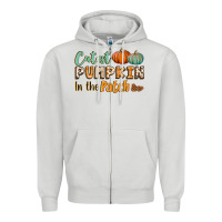 Dove Grey cutest pumpkin in the patch Zipper Hoodie - BundleAndBundleShop