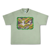 Oil Green mardi gras umbrella background Urban Heavy Tee - BarkalooDesign