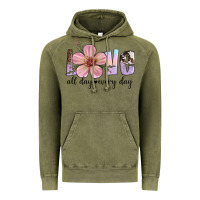 Vintage Olive love all day every day Vintage Hoodie - Artiststas