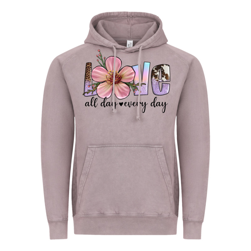 Love All Day Every Day Vintage Hoodie by Artiststas | Teevron