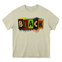 Mossy Black juneteenth Heavy Core Tee - Zillion Design Studio