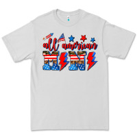 Dove Grey all american mimi Premium Tee - AdoDesignShop