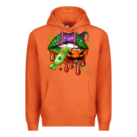 Carrot Halloween lips Premium Hoodie - NancyCooperArtShop