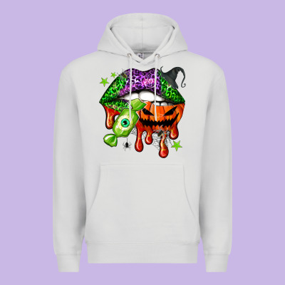 Halloween Lips Premium Hoodie Designed By Nancycooperartshop