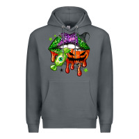 Rock Halloween lips Premium Hoodie - NancyCooperArtShop