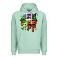 Seafoam Halloween lips Premium Hoodie - NancyCooperArtShop