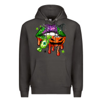 Smoke Halloween lips Premium Hoodie - NancyCooperArtShop