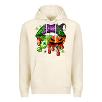 Tofu Halloween lips Premium Hoodie - NancyCooperArtShop