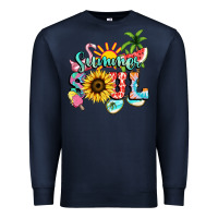 Navy summer soul Premium Sweatshirt - NancyCooperArtShop