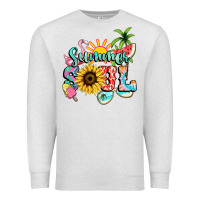 Oatmeal Heather summer soul Premium Sweatshirt - NancyCooperArtShop