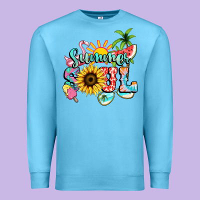 Summer Soul Premium Sweatshirt Designed By Nancycooperartshop