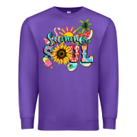 Purple summer soul Premium Sweatshirt - NancyCooperArtShop