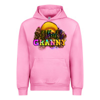 Fuchsia Pink softball granny Urban Hoodie - OliviaCreatesArt