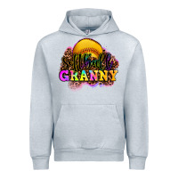 Heather Grey softball granny Urban Hoodie - OliviaCreatesArt