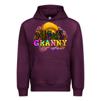 Mauve Wine softball granny Urban Hoodie - OliviaCreatesArt