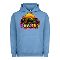 Pigment Pebble Blue softball granny Urban Hoodie - OliviaCreatesArt